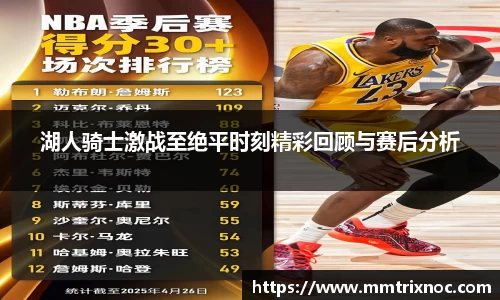 湖人骑士激战至绝平时刻精彩回顾与赛后分析